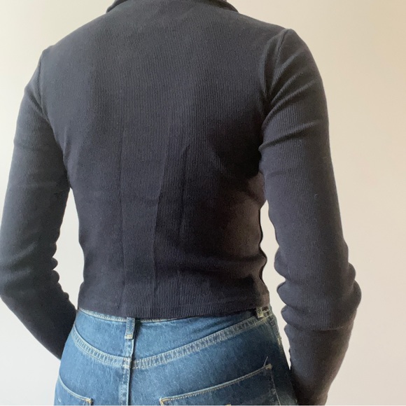 Topshop Front Zip Polo - Picture 2 of 4